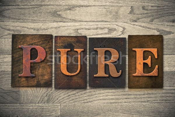 Pure Wooden Letterpress Theme Stock photo © enterlinedesign
