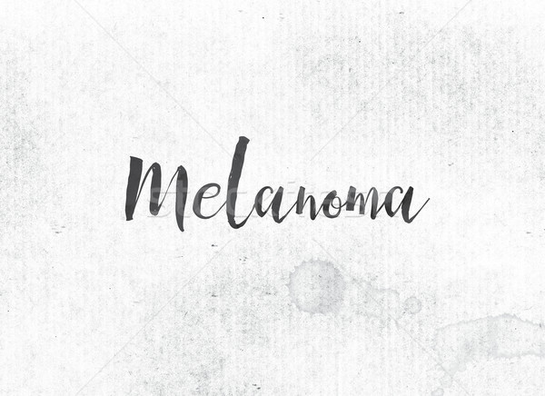 Melanoma Concept Painted Ink Word and Theme Stock photo © enterlinedesign