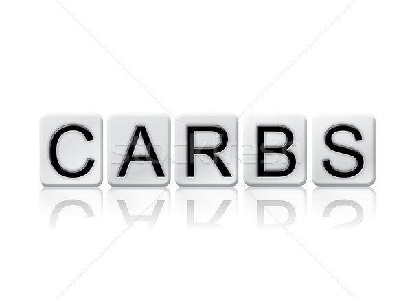 Carbs Isolated Tiled Letters Concept and Theme Stock photo © enterlinedesign