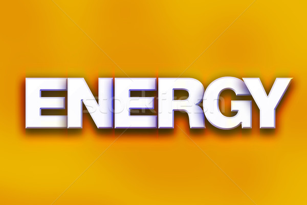 Energy Concept Colorful Word Art Stock photo © enterlinedesign