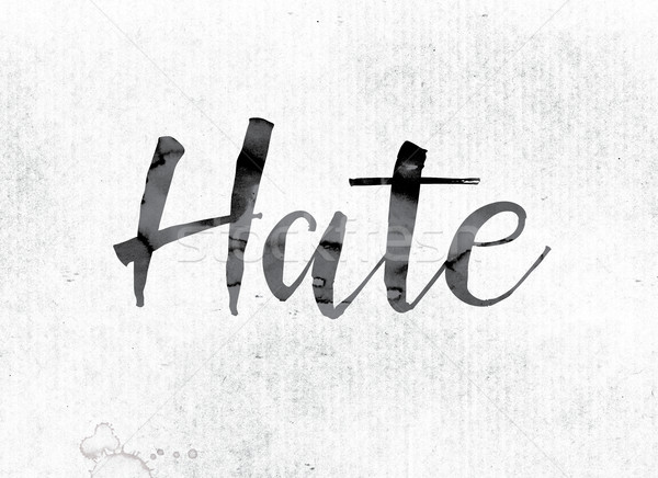 Imagine de stoc: Ură · vopsit · cerneală · cuvant · acuarela · alb