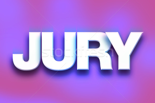 Jury Concept Colorful Word Art Stock photo © enterlinedesign