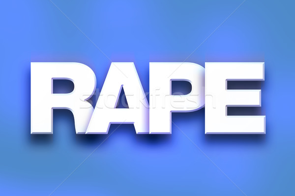 Rape Concept Colorful Word Art Stock photo © enterlinedesign