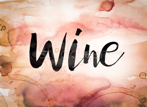 Wine Concept Watercolor Theme Stock photo © enterlinedesign