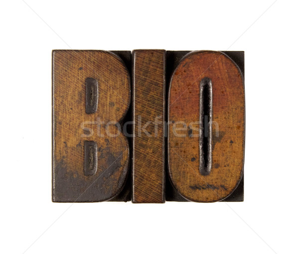 Bio mot écrit vintage type [[stock_photo]] © enterlinedesign