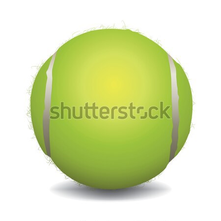 Palla da tennis illustrazione isolato bianco vettore eps Foto d'archivio © enterlinedesign