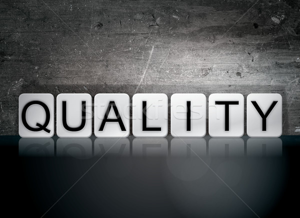 Quality Tiled Letters Concept and Theme Stock photo © enterlinedesign