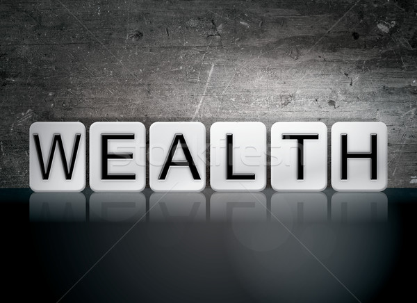 Wealth Tiled Letters Concept and Theme Stock photo © enterlinedesign
