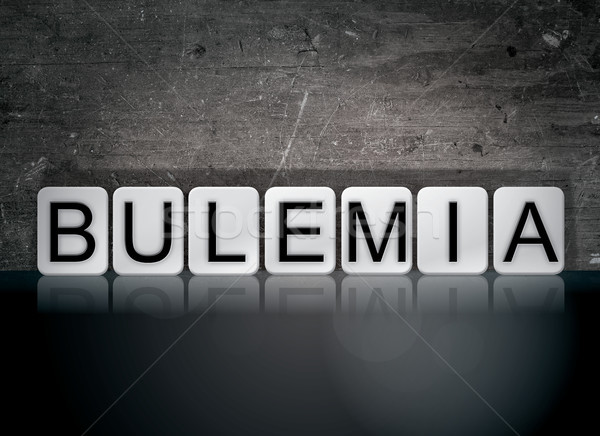 Bulemia Concept Tiled Word Stock photo © enterlinedesign