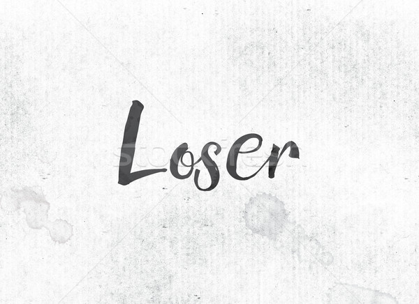 Loser Concept Painted Ink Word and Theme Stock photo © enterlinedesign