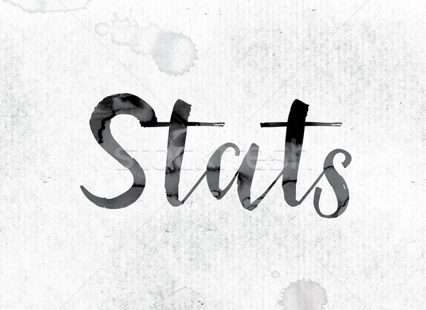 Stats Concept Painted in Ink Stock photo © enterlinedesign