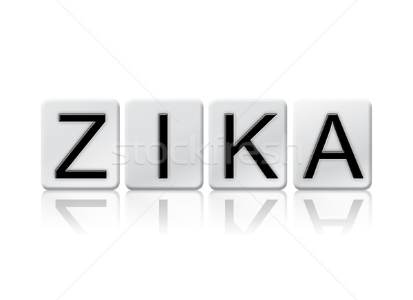 Zika Isolated Tiled Letters Concept and Theme Stock photo © enterlinedesign