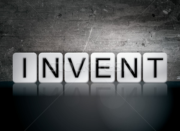 Invent Tiled Letters Concept and Theme Stock photo © enterlinedesign