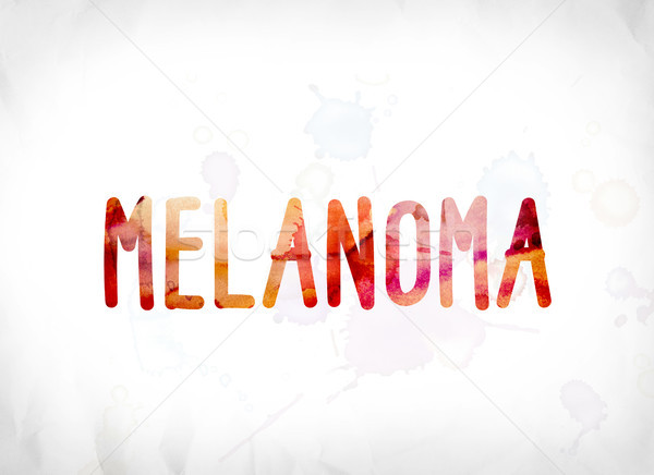 Melanoma Concept Painted Watercolor Word Art Stock photo © enterlinedesign