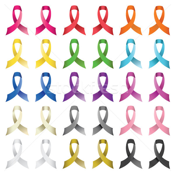 Social Awareness Ribbons Stock photo © enterlinedesign