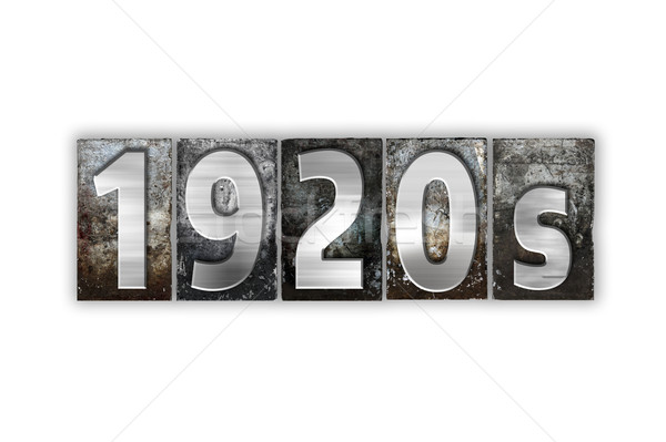 1920s Concept Isolated Metal Letterpress Type Stock photo © enterlinedesign