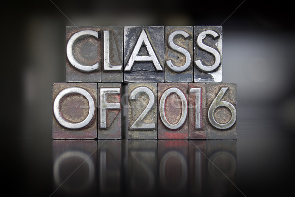 Class of 2016 Letterpress Stock photo © enterlinedesign