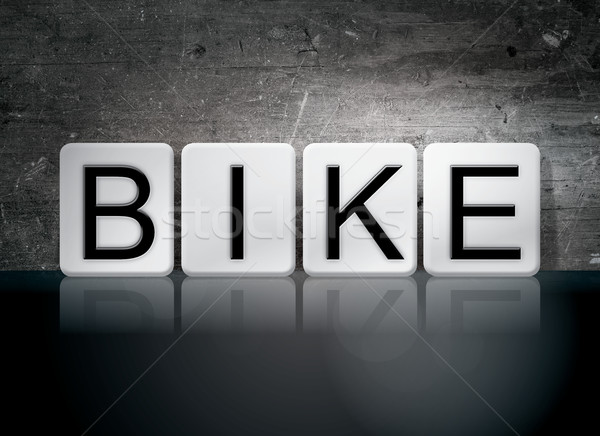 Bike Tiled Letters Concept and Theme Stock photo © enterlinedesign