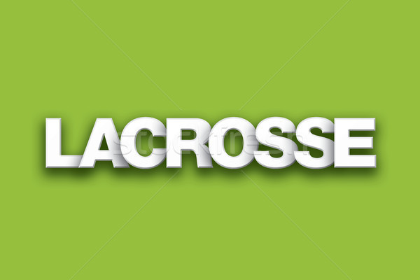 Lacrosse palavra arte colorido escrito branco Foto stock © enterlinedesign