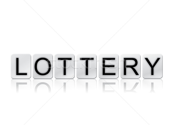 Lottery Isolated Tiled Letters Concept and Theme Stock photo © enterlinedesign