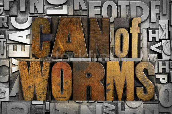 Can of Worms Stock photo © enterlinedesign