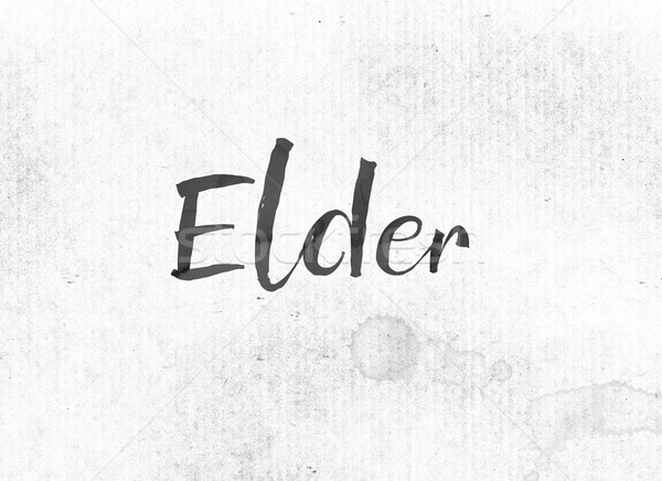 Elder Concept Painted Ink Word and Theme Stock photo © enterlinedesign