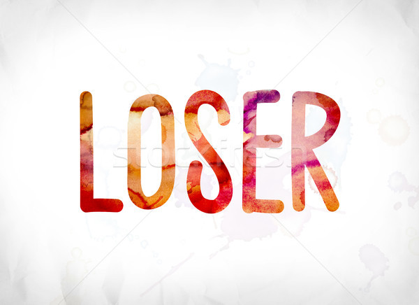 Loser Concept Painted Watercolor Word Art Stock photo © enterlinedesign