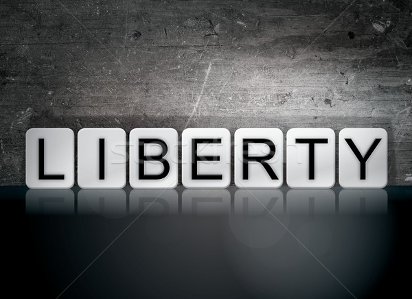 Liberty Tiled Letters Concept and Theme Stock photo © enterlinedesign
