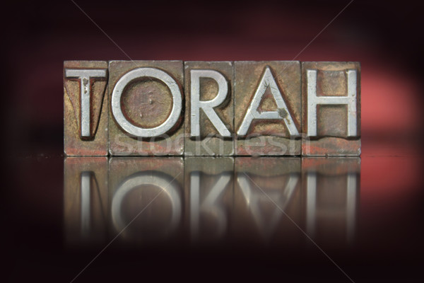 Torah Letterpress Stock photo © enterlinedesign