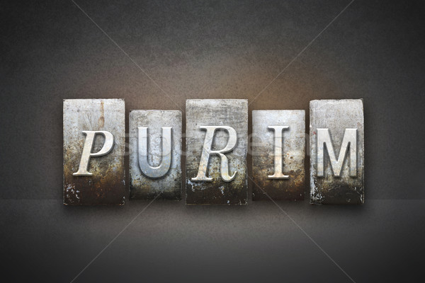 Purim Letterpress Concept Stock photo © enterlinedesign