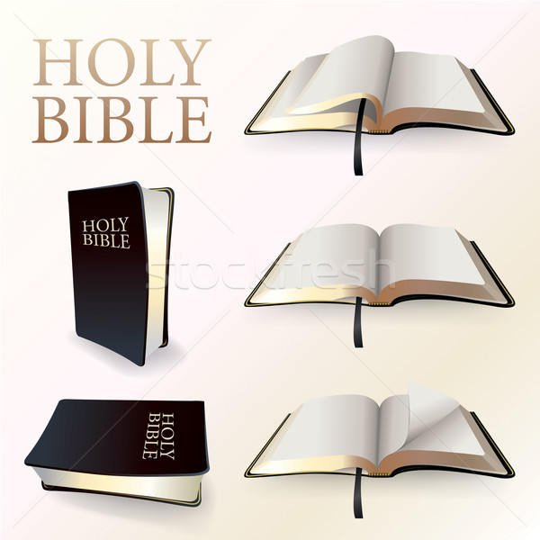 Illustration of Holy Bible Stock photo © enterlinedesign
