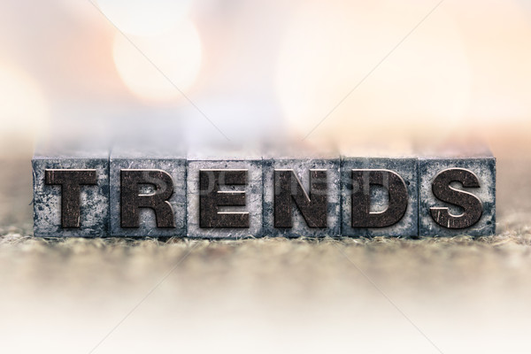 Trends Concept Vintage Letterpress Type Stock photo © enterlinedesign