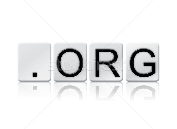 Stock photo: Dot Org Isolated Tiled Letters Concept and Theme