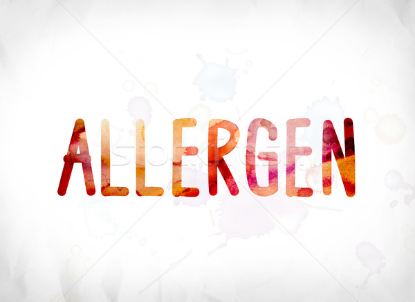 Allergen Concept Painted Watercolor Word Art Stock photo © enterlinedesign