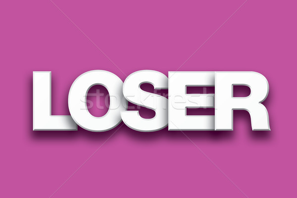 Stock photo: Loser Theme Word Art on Colorful Background