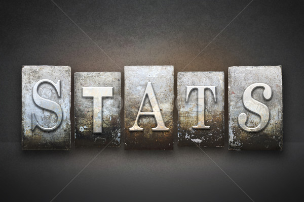 Stats Letterpress Stock photo © enterlinedesign