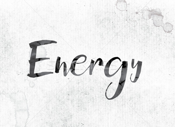 Energy Concept Painted in Ink Stock photo © enterlinedesign