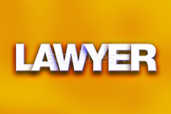 адвокат красочный слово искусства написанный белый Сток-фото © enterlinedesign