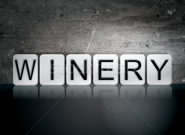 Winery Tiled Letters Concept and Theme Stock photo © enterlinedesign