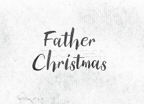 ストックフォト: 父 · クリスマス · 描いた · インク · 言葉 · 単語