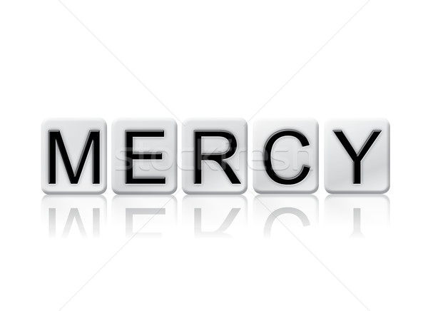 Mercy Isolated Tiled Letters Concept and Theme Stock photo © enterlinedesign