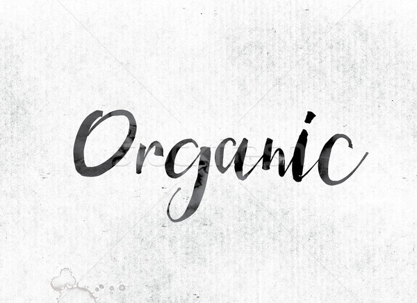 Organic Concept Painted in Ink Stock photo © enterlinedesign