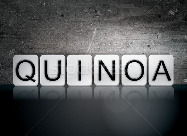 Quinoa Tiled Letters Concept and Theme Stock photo © enterlinedesign