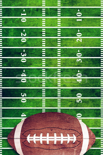 American Football and Field Grunge Background Stock photo © enterlinedesign