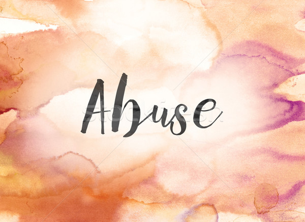 Abuse Concept Watercolor and Ink Painting Stock photo © enterlinedesign