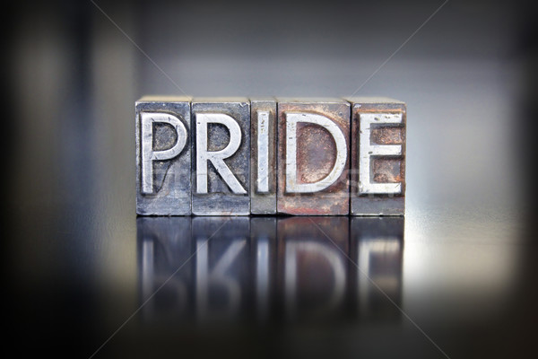 Pride Letterpress Stock photo © enterlinedesign