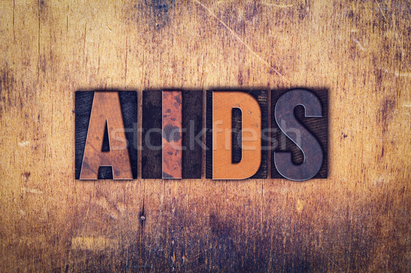SIDA tip cuvant scris Imagine de stoc © enterlinedesign