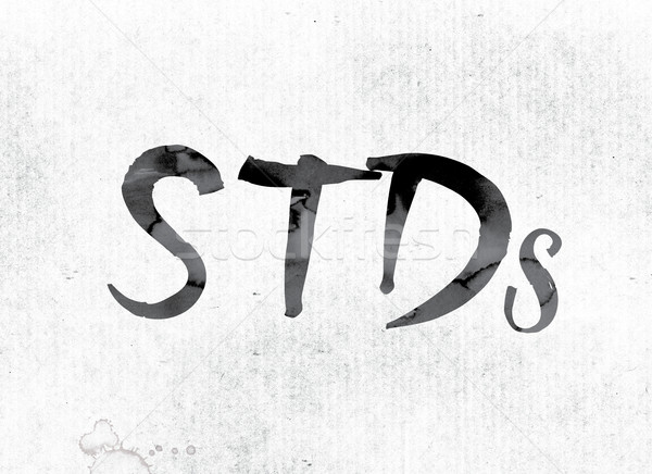 STDs Concept Painted in Ink Stock photo © enterlinedesign
