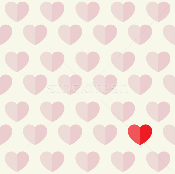 Hearts and Love Flat Icon Design Background Illustration Stock photo © enterlinedesign