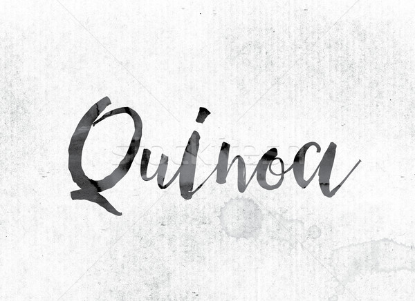 Quinoa Concept Painted in Ink Stock photo © enterlinedesign